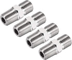 Hex Nipple G1/4 Male X G1/4 Male 304 Stainless Steel Pipe Tube Fitting 4Pcs