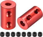 4mm to 5mm Bore Rigid Coupling Set Screw L20XD12 Aluminum Alloy,Shaft Coupler Connector for RC Airplane Boat, Motor Accessories,Red,2pcs
