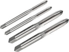Metric Machine Tap M3 x 0.5mm and M6 x 1.0mm H2 HSS Uncoated 3 Flutes Thread Tapping DIY Tool 4pcs