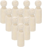 30 Pcs Wood Peg Dolls 3.54 Inch Male Unfinished Dolls Bodies Natural Wooden Figures Decorative Peg People for Painting, DIY Arts, Crafts and Graffiti