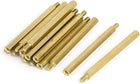M3 Male/Female Thread Brass Hexagonal Spacer Standoff 50mm+6mm 15pcs
