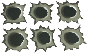 Army Green Paper Made Shothole 6 Holes Car Decal Sticker