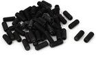 1/4 Inch x 5/8 Inch 20 Thread Count Hex Socket Set Cup Point Head Grub Screws Black 60 Pcs