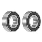 6205-2RS Deep Groove Ball Bearing 25x52x15mm Double Sealed Chrome Steel Bearings 2-Pack