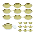 10Sets Bung Caps, Drum Bung Plug, Galvanized Bung Plug, White Bung Caps with Silicone Seals Rings for 55 Gallon Drum, Oil Drum, Gas Tank and Fuel Tank