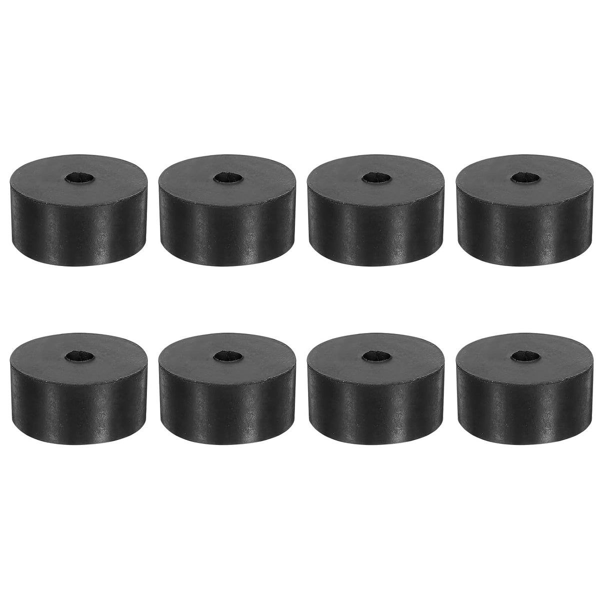 8Pcs 1-5/8" OD x 3/8" ID x 3/4" Thick Round Rubber Washers Flat Rubber Spacer Bushing for Home Appliances Cars Boat Accessories