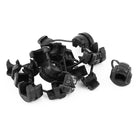 10Pcs 5N-4 Round Cable Wire Strain Relief Bush Grommet 5.3mm Diameter Black
