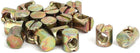 20pcs M6x11mm Barrel Bolt Cross Dowel Slotted Furniture Nut for Beds Chairs