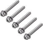 M4 x 40mm Stainless Steel Phillips Pan Head Machine Screws Bolts Combine with Spring Washer and Plain Washers 5pcs