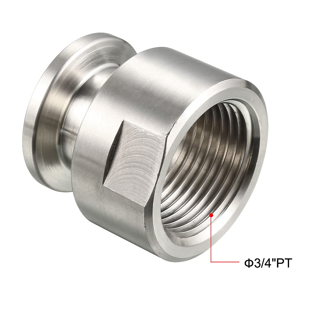 Boru Bağlantısı KF16 Kadın Dişli 1/4 PT Bantlama OD 30mm Bilezik
