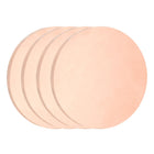 4Pcs Pure Copper Round Plate, 0.1"(2.5mm) Thick 1.2"(30mm) Dia C1100 Copper Round Disc Metal Cut Material for Crafts DIY Electrical Repair Industrial
