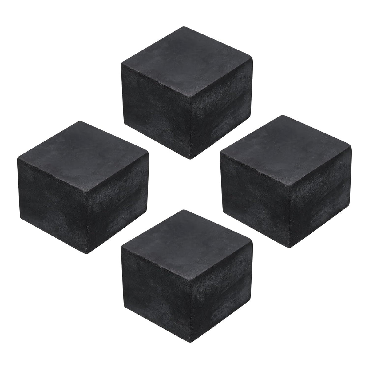 4pcs Rubber Anti-Vibration Pads Hard Pad, 50mm Square Vibration Isolation Mats, 40mm Thickness Non-Slip Rubber Blocks, Anti-Skid Anti Noise for HVAC, Compressor, Air Conditioner