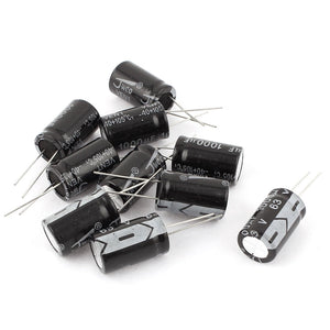 a15061600ux0149 10 Piece 16 x 25 mm Cylindrical Radial Lead Electrolytic Capacitor, 105C 1000uF 63V
