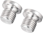 Countersunk Plug Internal Hex Head Socket with Flange - M12 X 1.5 Male Stainless Steel Pipe Fitting Thread 2Pcs