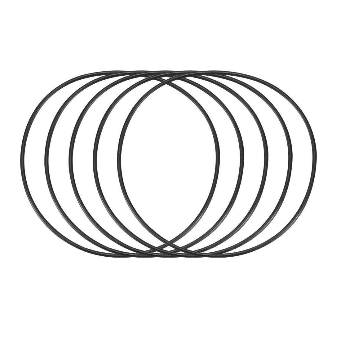 Nitrile Rubber O-Rings 105mm OD 100mm ID 2.5mm Width, Metric Sealing Gasket, Pack of 5
