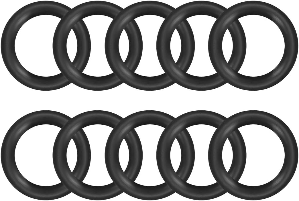 Nitrile Rubber O-Rings 24mm OD 16mm ID 4mm Width, Metric Sealing Gasket for Automotive Machine Plumbing, Pack of 10