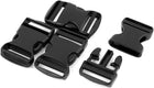 LinkMejor Plastic Backpack Rucksack Quick Release Buckles 37mm Width 4 Pcs Black