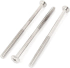 M6x120mm Male Thread Phillips Flat Head Bolt Screw Suitable for Double Bed Furniture TV Rack Wall Hanging 3pcs