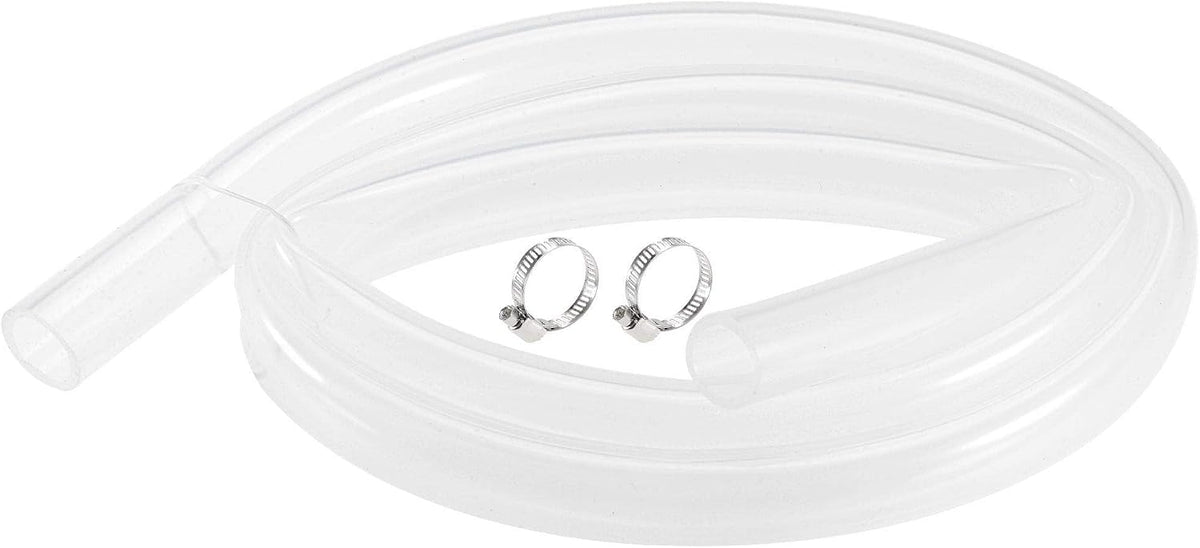 Silicone Tubing 19mm(3/4") ID 25mm(1") OD 5ft(1.5m) Silicone Rubber Tube Air Hose Water Pipe Clear with Clamps