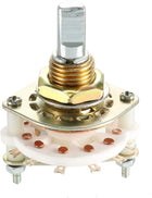 1P6T 1 Pole 6 Position Selectable Single Deck Band Channel Rotary Switch Selector 7Pin