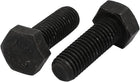 2pcs M12x35mm Thread 12.9 Grade External Hex Head Left Hand Screw Bolt Black