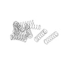 Compression Spring,304 Stainless Steel,5mm OD,0.4mm Wire Size,15mm Free Length,Silver Tone,10Pcs