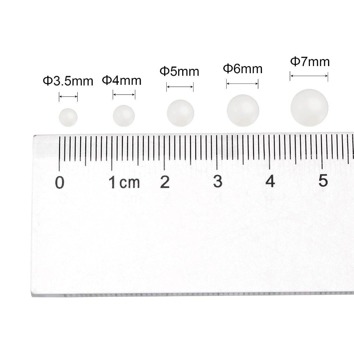 10kpl 7mm Nylon Solid Plastic Kierukat G1 Tarkkuus Nylon Kierukat Vaimennimet
