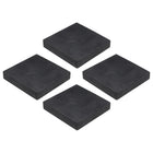 4pcs Rubber Anti-Vibration Pads Hard Pad, 100mm Square Vibration Isolation Mats, 20mm Thickness Non-Slip Rubber Blocks, Anti-Skid Anti Noise for HVAC, Compressor, Air Conditioner