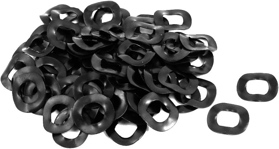 6mm Inner Diameter 11mm Outer Dia 0.3mm Thickness Carbon Steel Compression Type Wave Washer 100pcs