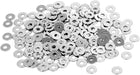 M1.4 x 4mm x 0.3mm Nickel Plated Flat Pads Washers Gaskets Spacers Silver Tone 200PCS