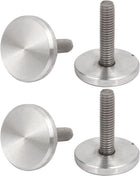 Advertising Glass Mirror M6x25mm Round Screw Cap 304 Stainless Steel Nails 4pcs