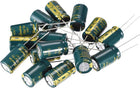 Aluminum Radial Electrolytic Capacitor Low ESR Green with 1000UF 16V 105 Celsius Life 3000H 10 x 17 mm High Ripple Current,Low Impedance 15pcs