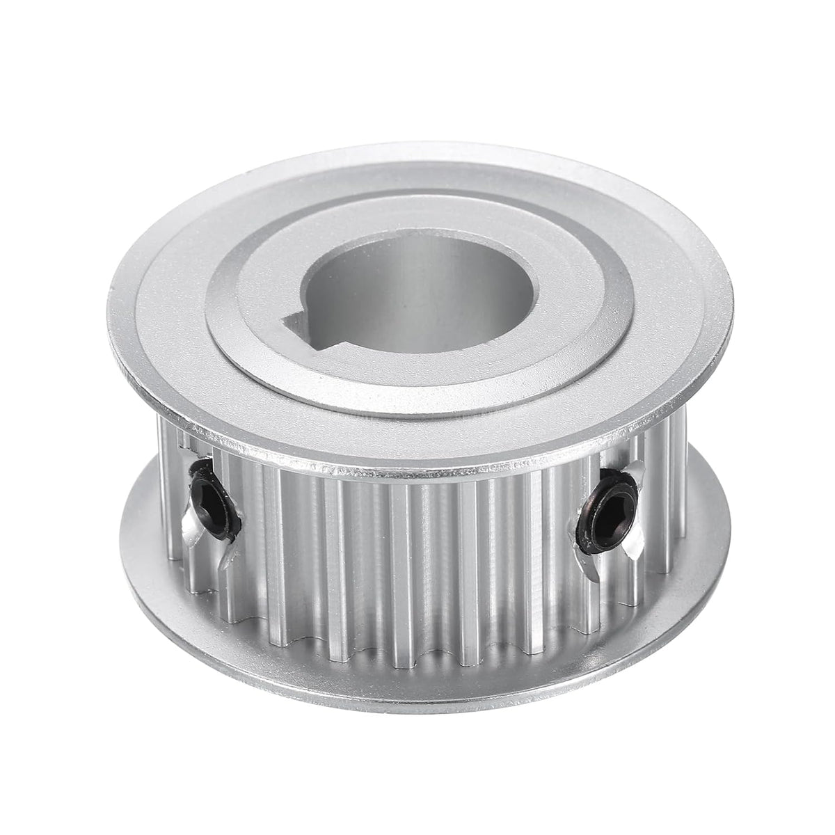 5M-25T-5/8B Timing Belt Pulley 5/8" Bore, 25 Teeth Aluminum Alloy Synchronous Wheel with Keyway, Pitch 5mm Tooth for 15mm Width Belt
