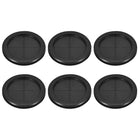 6Pcs Rubber Grommets 2-6/8" (70mm) Drill Hole, 2-1/4" (60mm) ID Double Sided Hole Plugs Ring Gasket for Firewall Cable Wire Protecting, Black