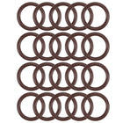 Fluorine Rubber O-Rings 24mm OD 18mm ID 3mm Width, Metric FKM Sealing Gasket, Pack of 20