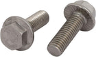2Pcs M10 x 30mm Thread 304 Stainless Steel Hex Serrated Head Flange Screw Bolt