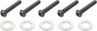M6x12mmx0.9mm Round Flat Washer 200pcs and M6x40mm Button Head Hex Socket Cap Screw 40pcs