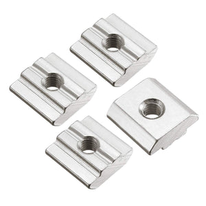 Slide in T-Nut, M5 Threaded for 3030 Series Aluminum Extrusions Profile, Pack of 4