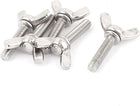 M6x25mm 1.0mm Pitch 304 Stainless Steel Butterfly Wing Screws 5pcs