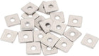 M3 x 10mm Square Stainless Steel Flat Repair Plate Silver Tone 20pcs