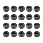 Hex Nuts, M10x1.5mm Metric Coarse Thread Hexagon Nut, Carbon Steel, Pack of 20 (Black)