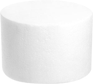 Okrągły lateksowy woskowy manekin tortu, zestaw manekinów tortów 6" x 4" na święta, wesela, urodziny, dekoracja tortu, biały