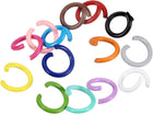 Open Jump Rings, 8mm Colorful O-Ring Connectors for DIY Crafts, Carbon Steel, Set of 14 Colors