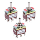 DPDT Rocker Toggle Switch 15A 250V 20A 125V 6P ON/Off/ON Switch Waterproof Boot Cap Cover