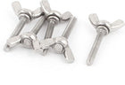 4mmx25mm Hardware Replacement 304 Stainless Steel Winged Screws 5pcs