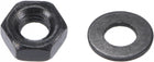 100pcs M3 Grade 8 Carbon Steel Hex Nut and 300pcs M3 Black Zinc Plated Flat Washers