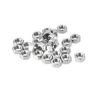 Hex Nuts, M4x0.7mm Metric Coarse Thread Hexagon Nut, Stainless Steel 316, Pack of 25
