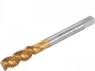 Spiral Flute Taps, M8 x 1.25 + 0.1 Metric Titanium Coated Cobalt High Speed Steel Machine Thread Milling Screw Threading Tap