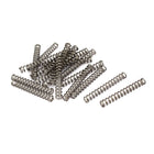Compression Spring,304 Stainless Steel,6mm OD,1mm Wire Size,45mm Free Length,Silver Tone,20Pcs