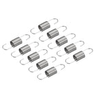 50Pcs Extended Spring 9/32 inch x 1-3/16 inch, 0.027 inch Spring Steel Dual Hook Tension Springs for Machinery Construction